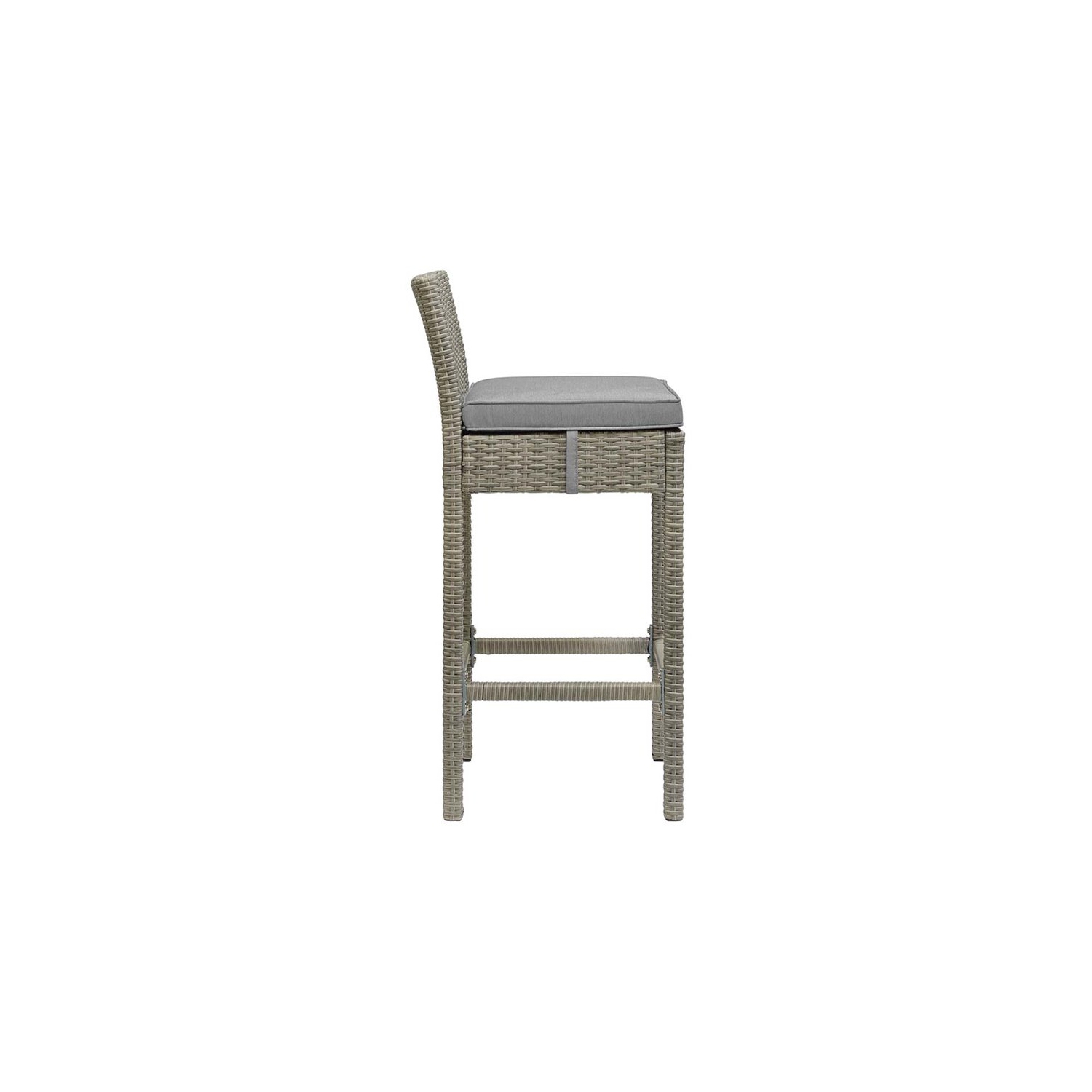 Tabouret de bar de patio de 30 po conduit de Modway - Gris