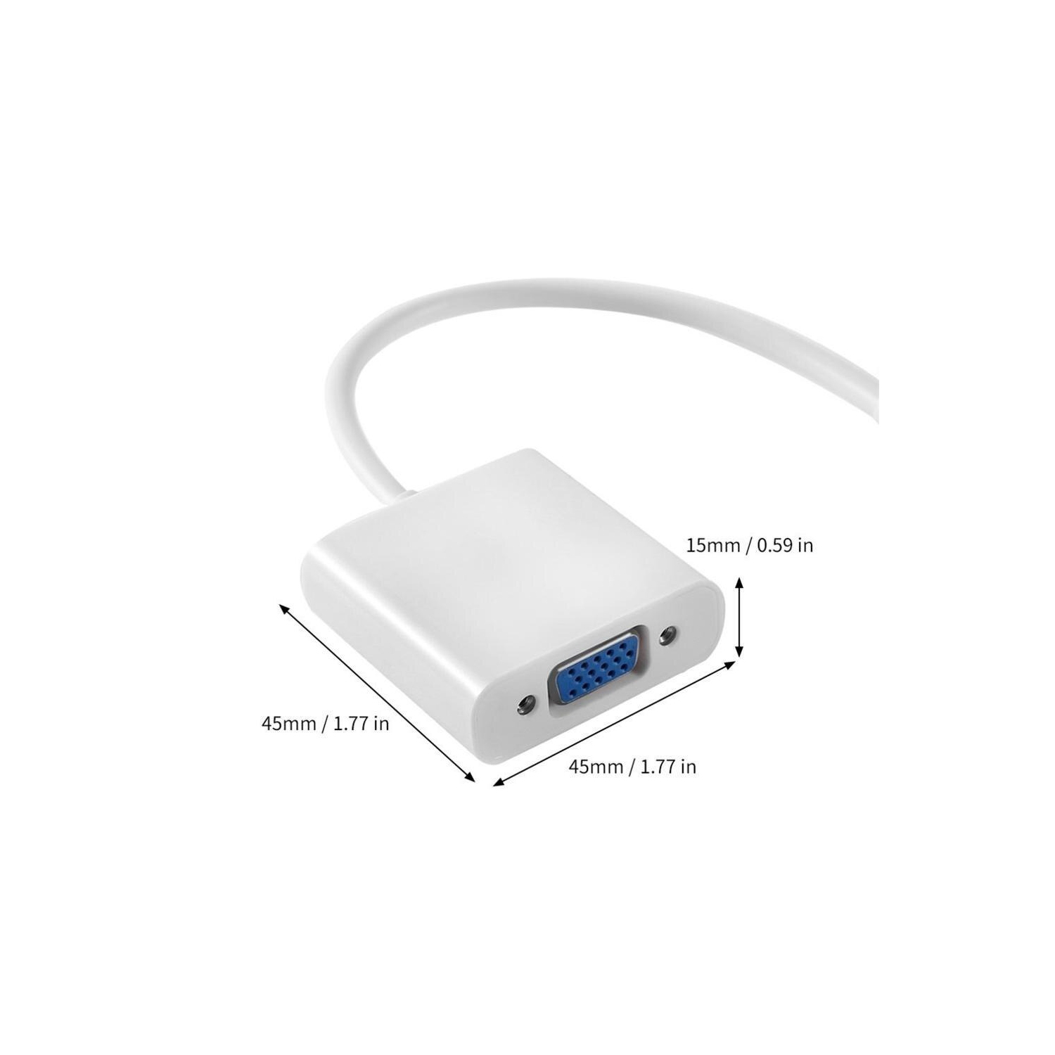Mini DisplayPort vers VGA Adaptateur vidéo Câble Mini DP vers VGA