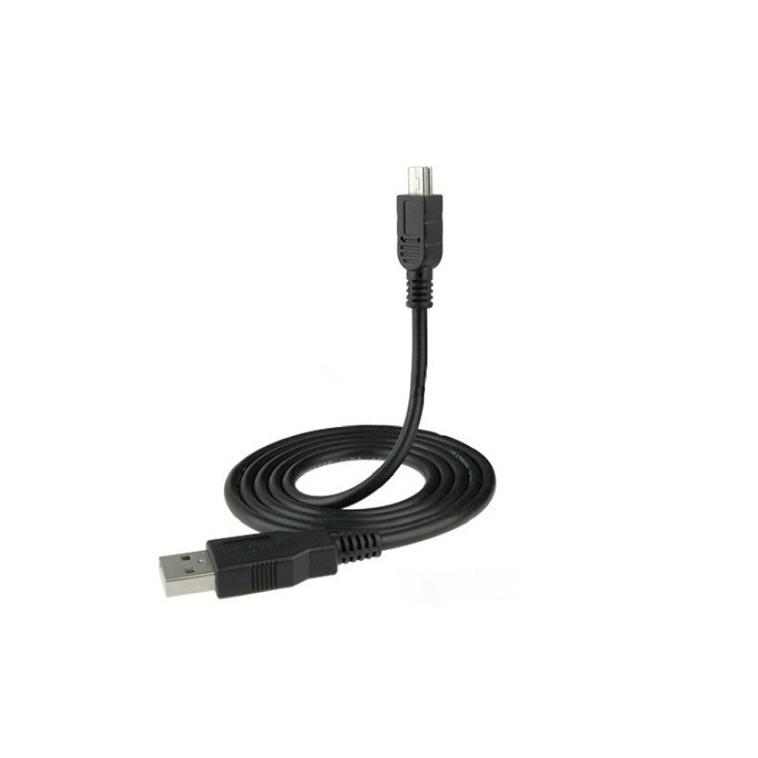 USB 2,0A mâle vers mini USB 5 broches B Câble de chargement de données adaptateur 3Ft/1M, noir