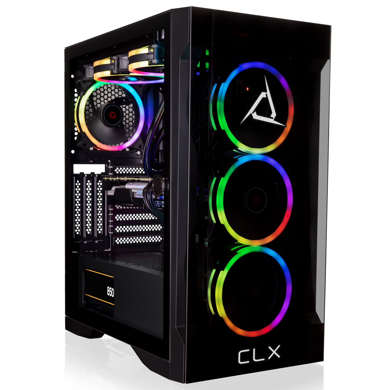 CLX SET Gaming Desktop - Liquid Cooled AMD Ryzen 9 7900X 4.7GHz 12-Core, 32GB DDR5 Memory, GeForce RTX 4080 16GB GDDR6X Graphics, 1TB SSD, 4TB HDD, WiFi, Windows 11 Home 64-bit