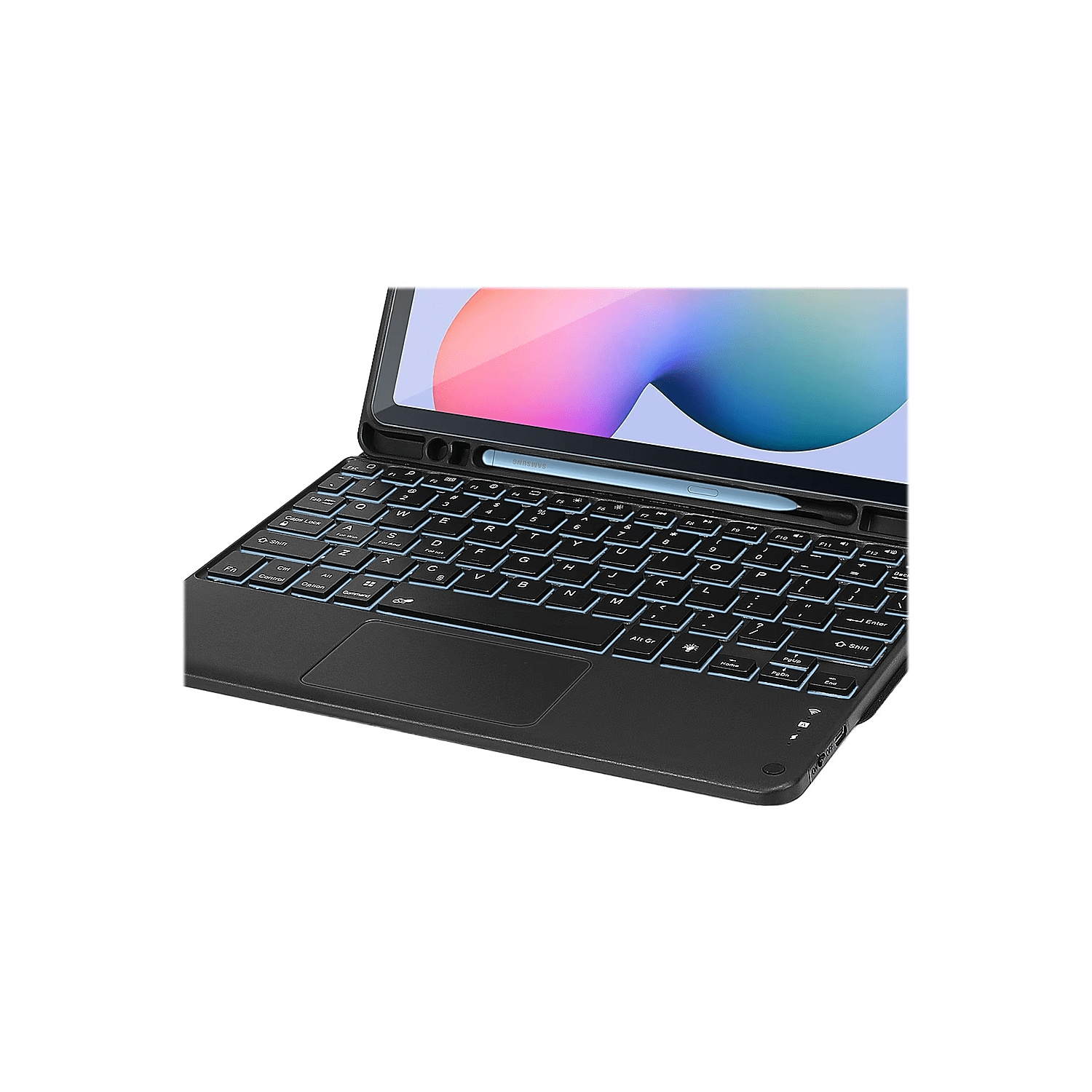 SaharaCase Keyboard Folio Case for Samsung Galaxy Tab S6 Lite - Black