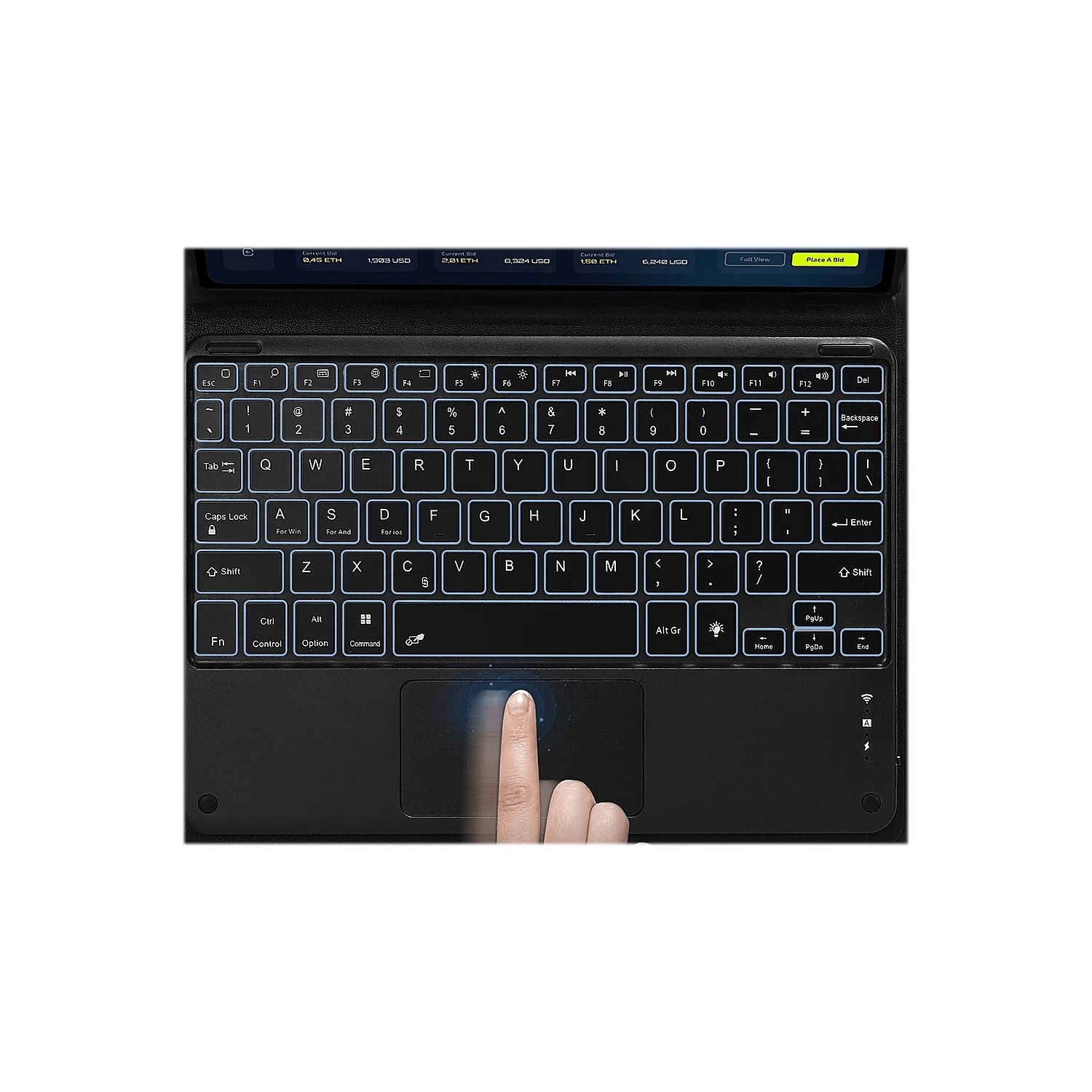 SaharaCase Keyboard Folio Case for Samsung Galaxy Tab S6 Lite - Black