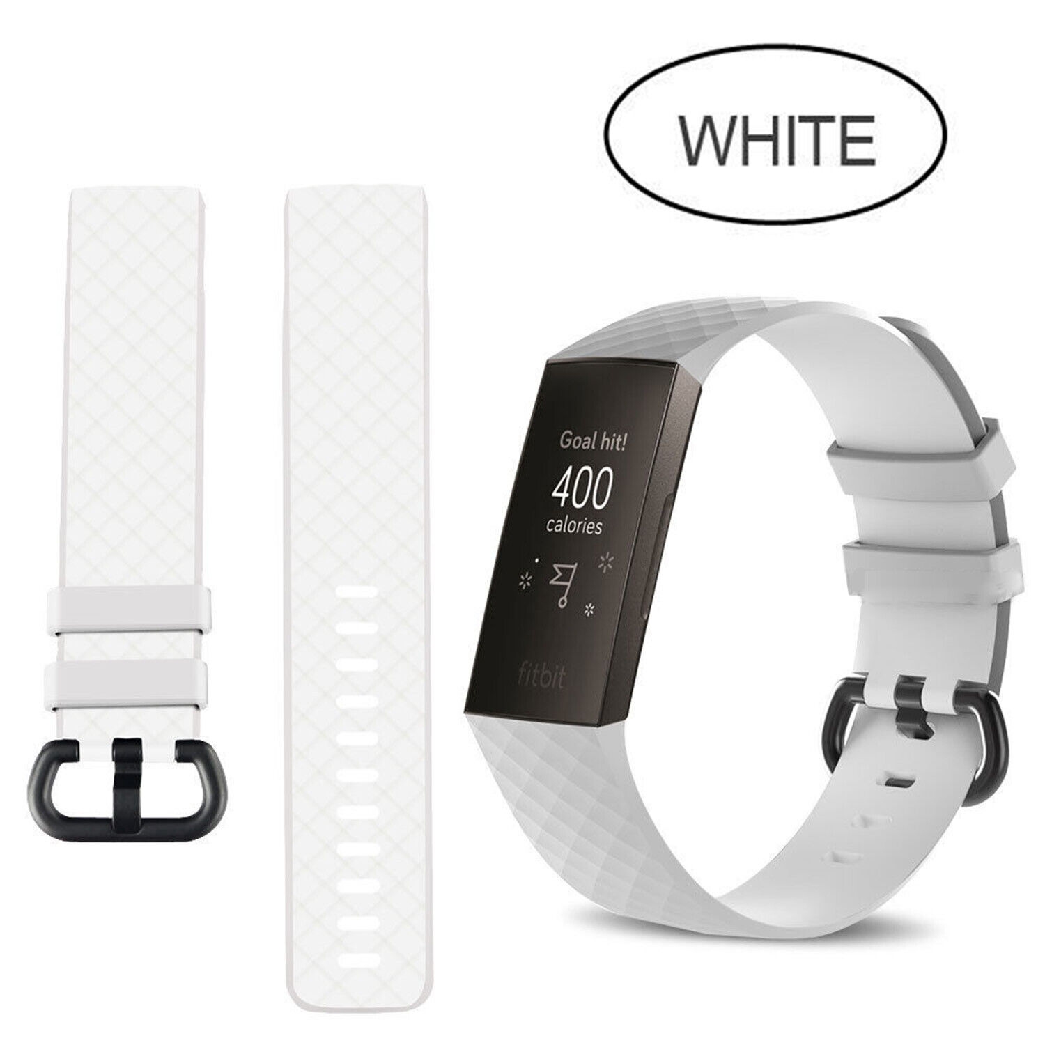 Bracelet sport silicone de rechange pour bracelet se de SuperShield pour charge 3 4 de Fitbit