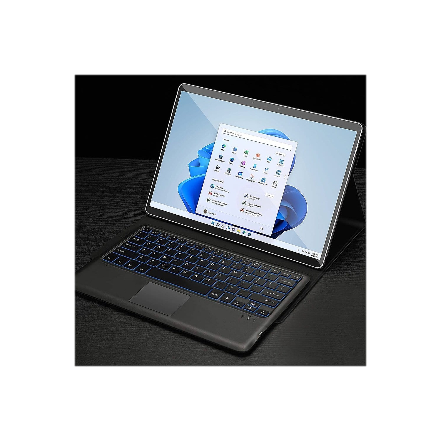 SaharaCase - Keyboard Case for Microsoft Surface Pro 8 - Black