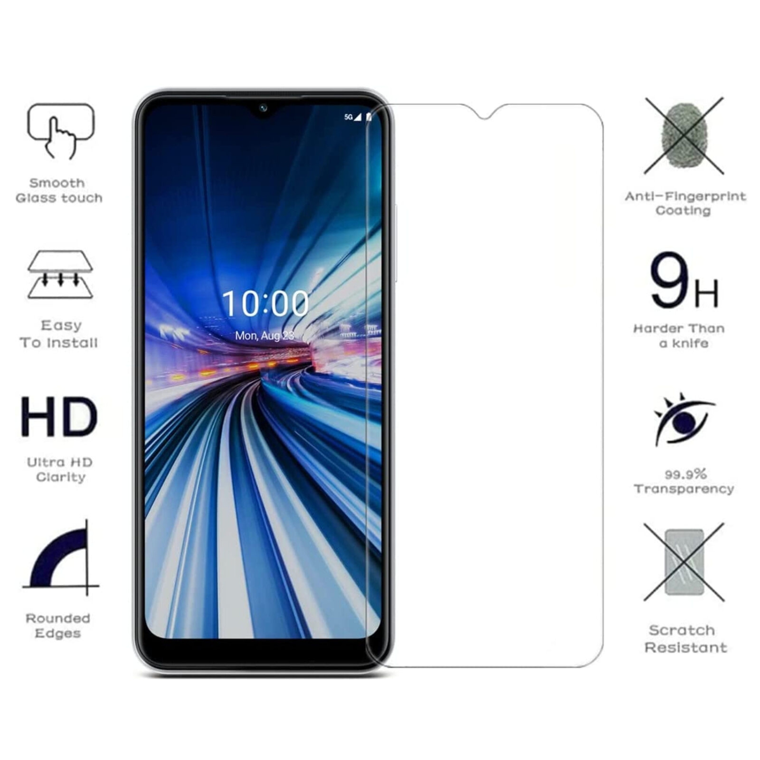 【2 Packs】 CSmart Premium Tempered Glass Screen Protector for Samsung XCover 6 Pro, Case Friendly & Bubble Free