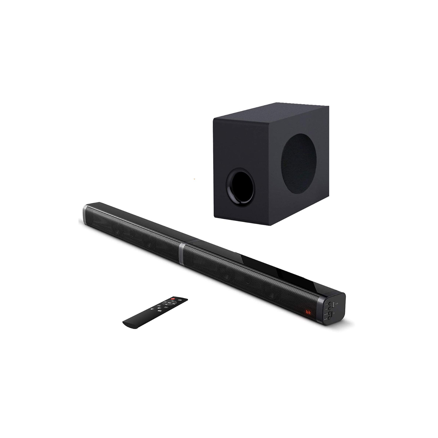 RCA RTS7116S 37″ Sound Bar with Wired Subwoofer and Bluetooth Connectivity