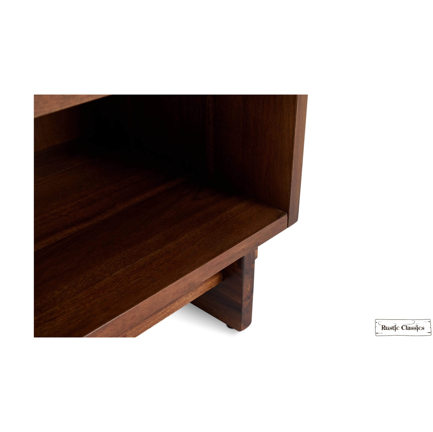 Table de chevet à 1 tiroir en bois récupéré brun Jasper de style rustique