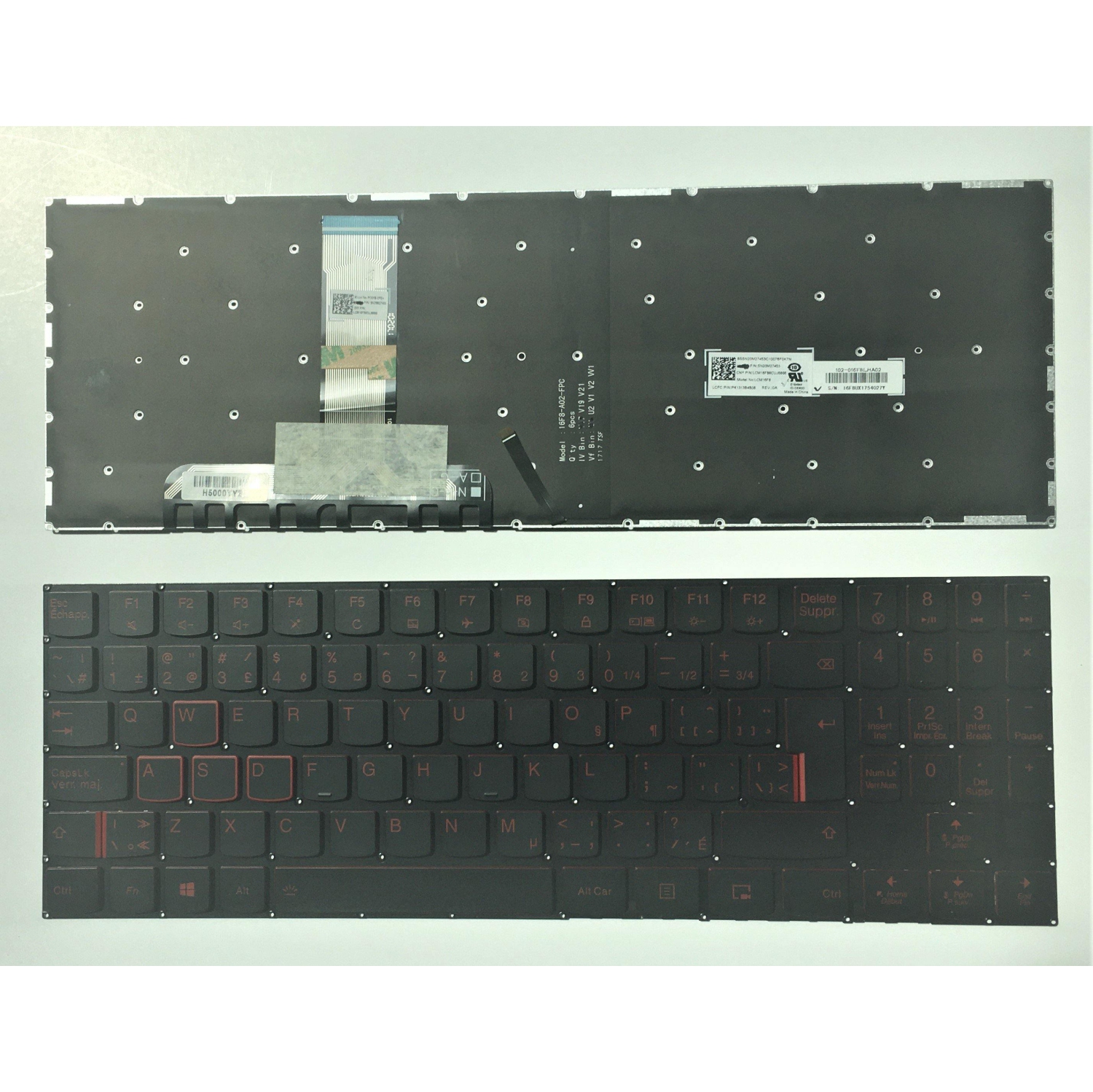 New Lenovo Legion Y520-15IKB 15IKBN R720-15IKB CA Bilingual Canadian Backlit Keyboard SN20M27453