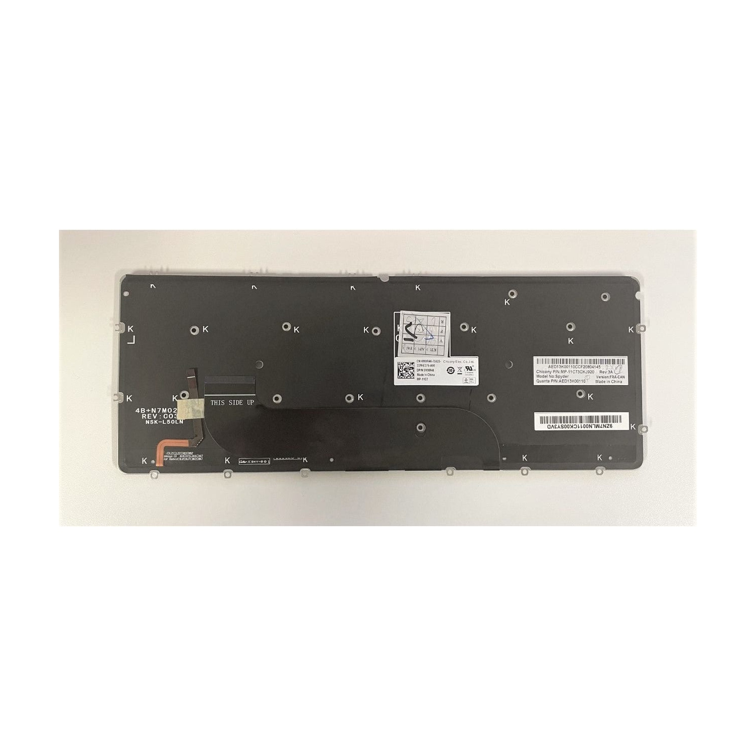 Clavier rétroéclairé en français canadien XPS 12 et 13 de Dell - Modèle MXR46