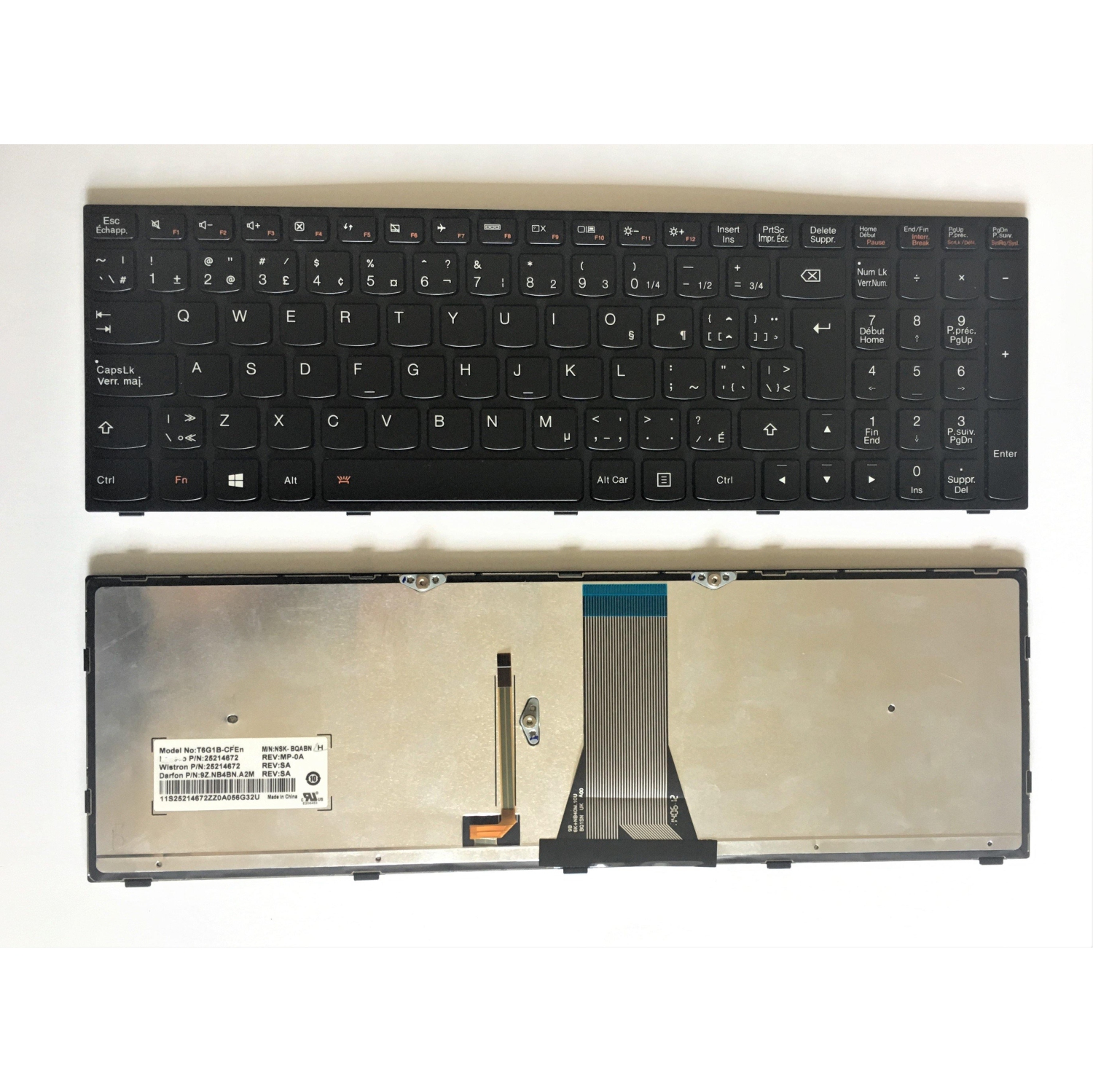 New Lenovo G50 G50-30 G50-40 G50-45 G50-70 G50-80 CA Bilingual Canadian Backlit Keyboard 25214672