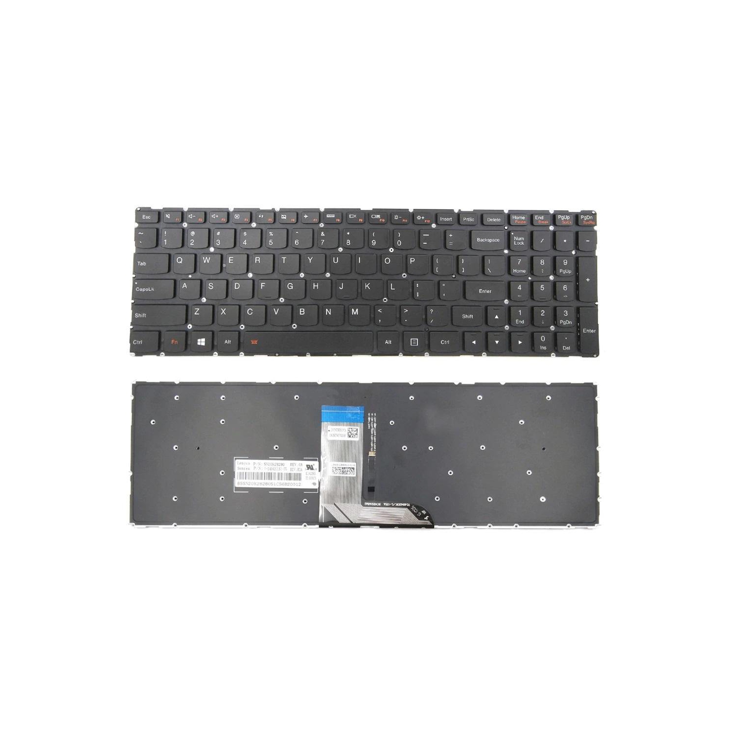 New Lenovo IdeaPad 700-17ISK 700-15ISK 700-15 700-17 US English Backlit Keyboard SN20K28280 V-149420LS1-US