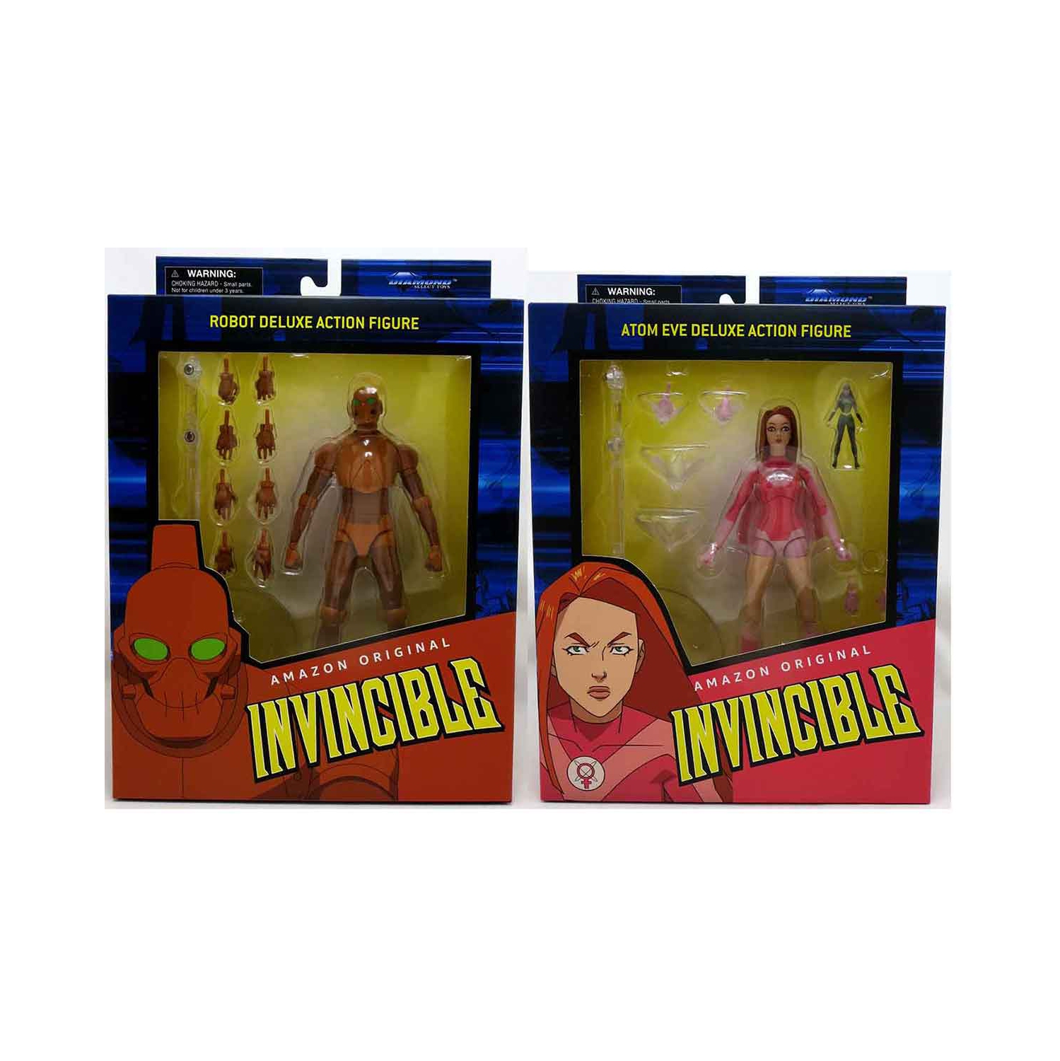 Invincible 7 Inch Action Figure Select Series 2 - Set of 2 (Atom Eve - Robot)