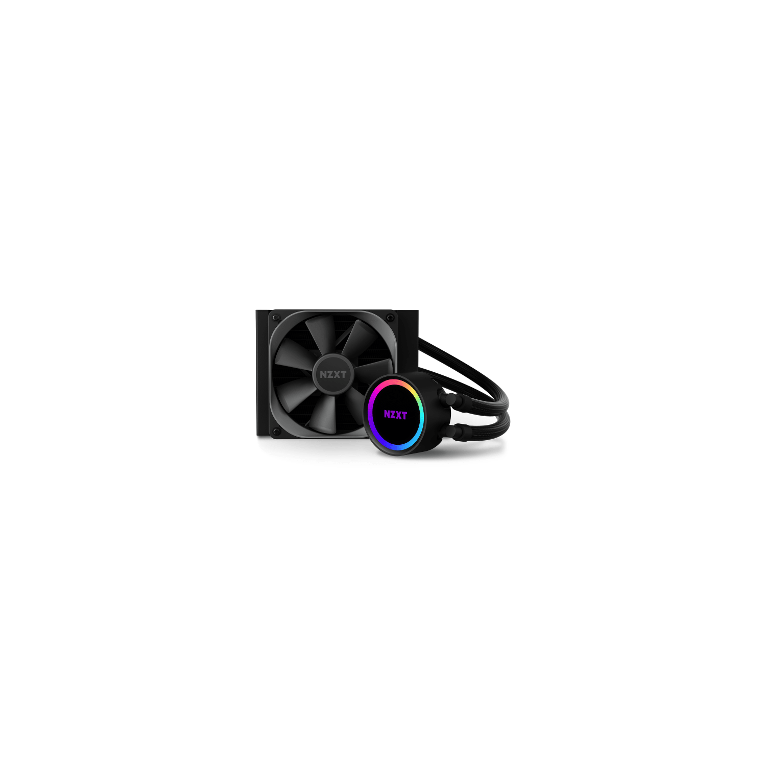 NZXT – ventilateurs de radiateur Kraken 120 à roulement dynamique fluide LGA 1700 AM5 120 mm, noir, 300 tr/min, autres accessoires pour ordinateur et