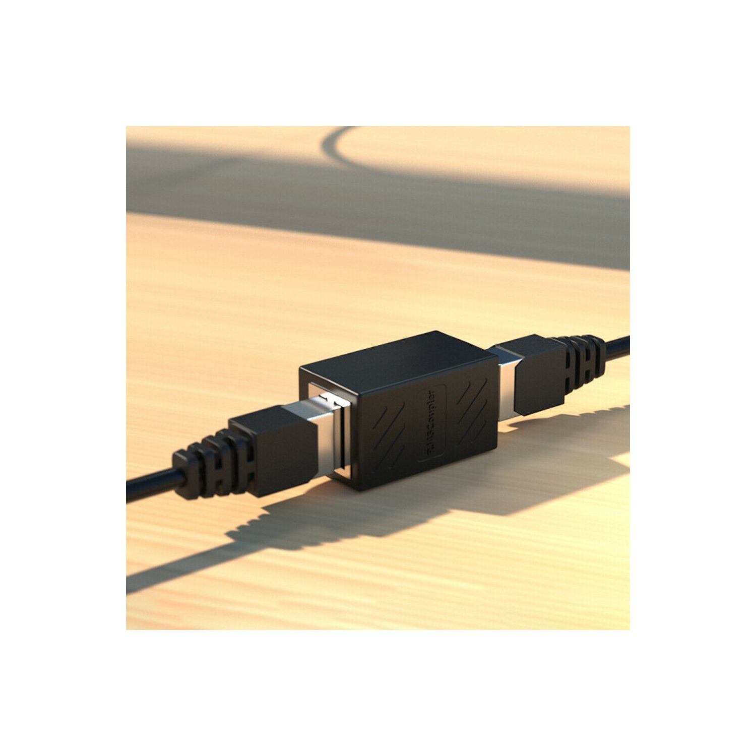 RJ45 Ethernet Coupler, 5 Pieces RJ45 Ethernet Cable Connector in Line Female to Female Coupler for Cat7 Cat6 Cat5e Cat5 Connector