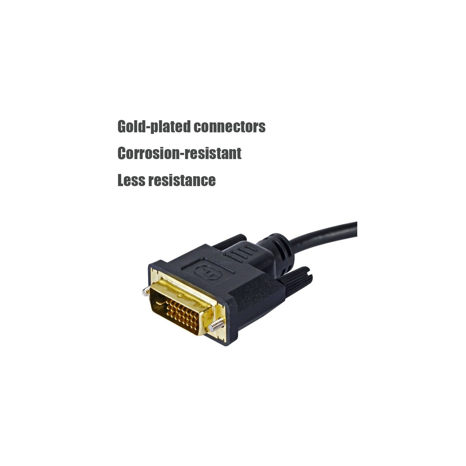 SuperShield DVI to VGA Adapter 1080p DVI-D 24+1 Pin Male to VGA 15Pin Female Connector Active Cable Adapter Converter
