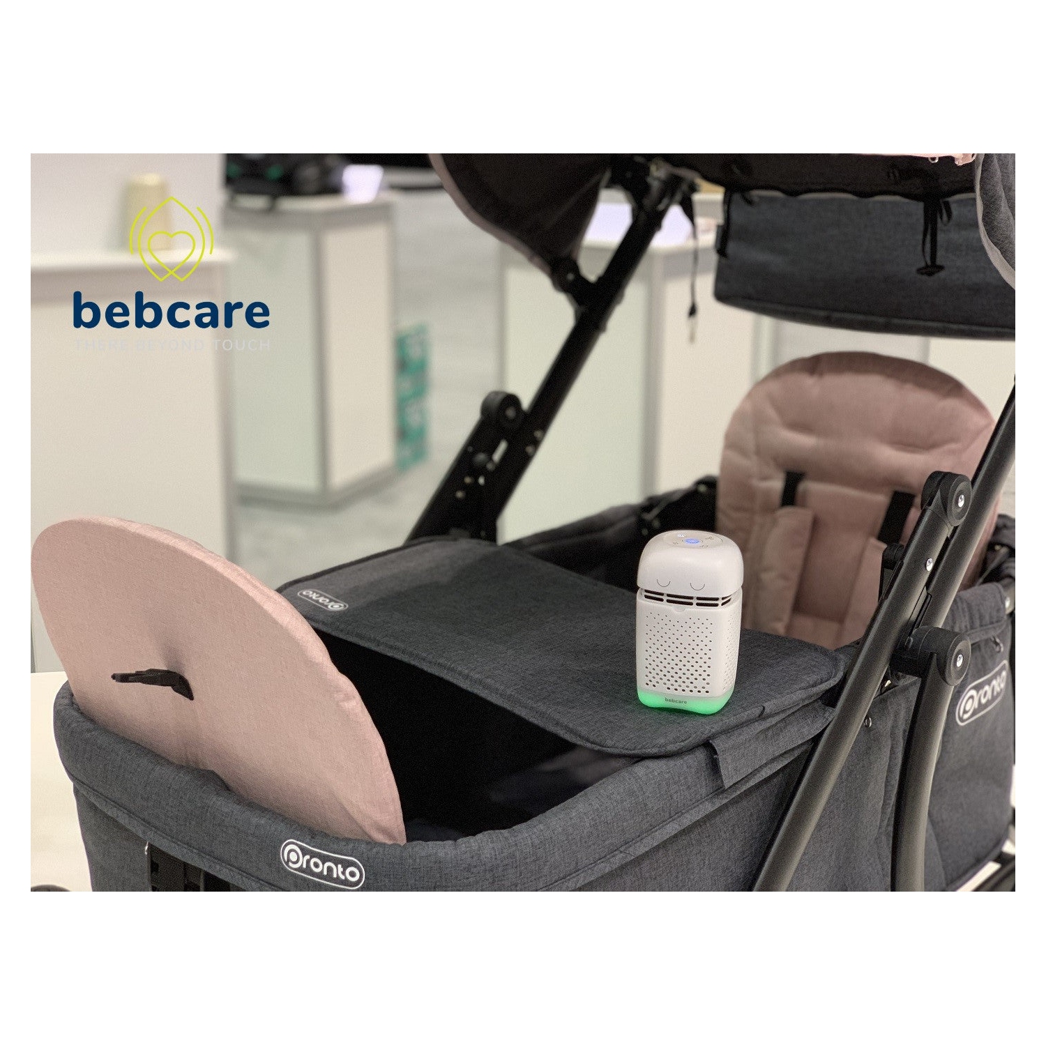 Bebcare Air - Purificateur portable H11 True EPA pour les allergies, les odeurs de pollen, la fumée des squames d'animaux, 22 dB ultra-silencieux,