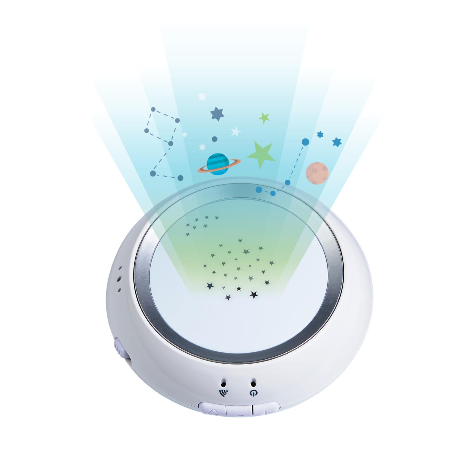 Bebcare Hear - Audio Baby Monitor avec technologie de sécurité à ultra-faible rayonnement, capteur de respiration, veilleuse et silencieux de bruit