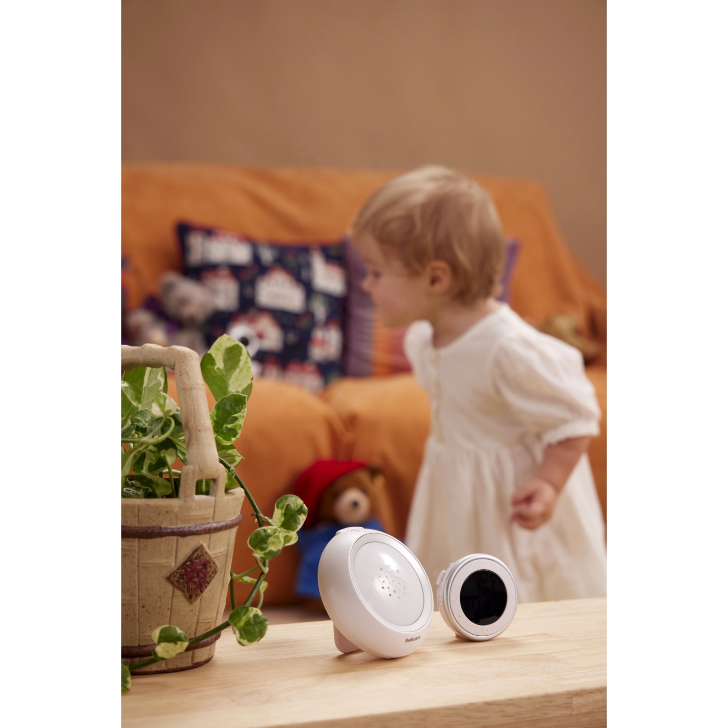 Bebcare Hear - Audio Baby Monitor avec technologie de sécurité à ultra-faible rayonnement, capteur de respiration, veilleuse et silencieux de bruit