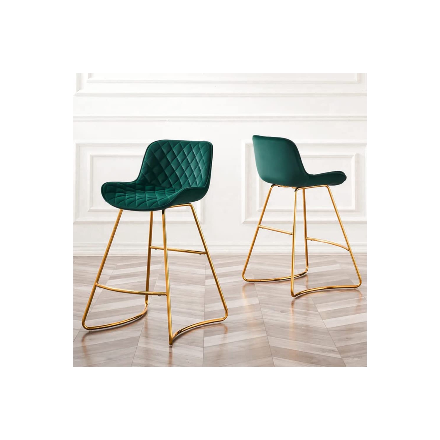 Furniture One Bar Stools Set of 2 Green