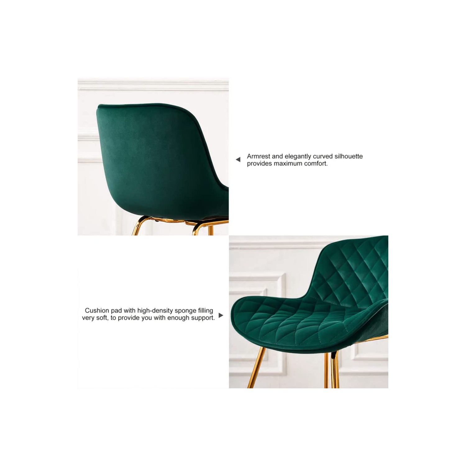 Furniture One Bar Stools Set of 2 Green