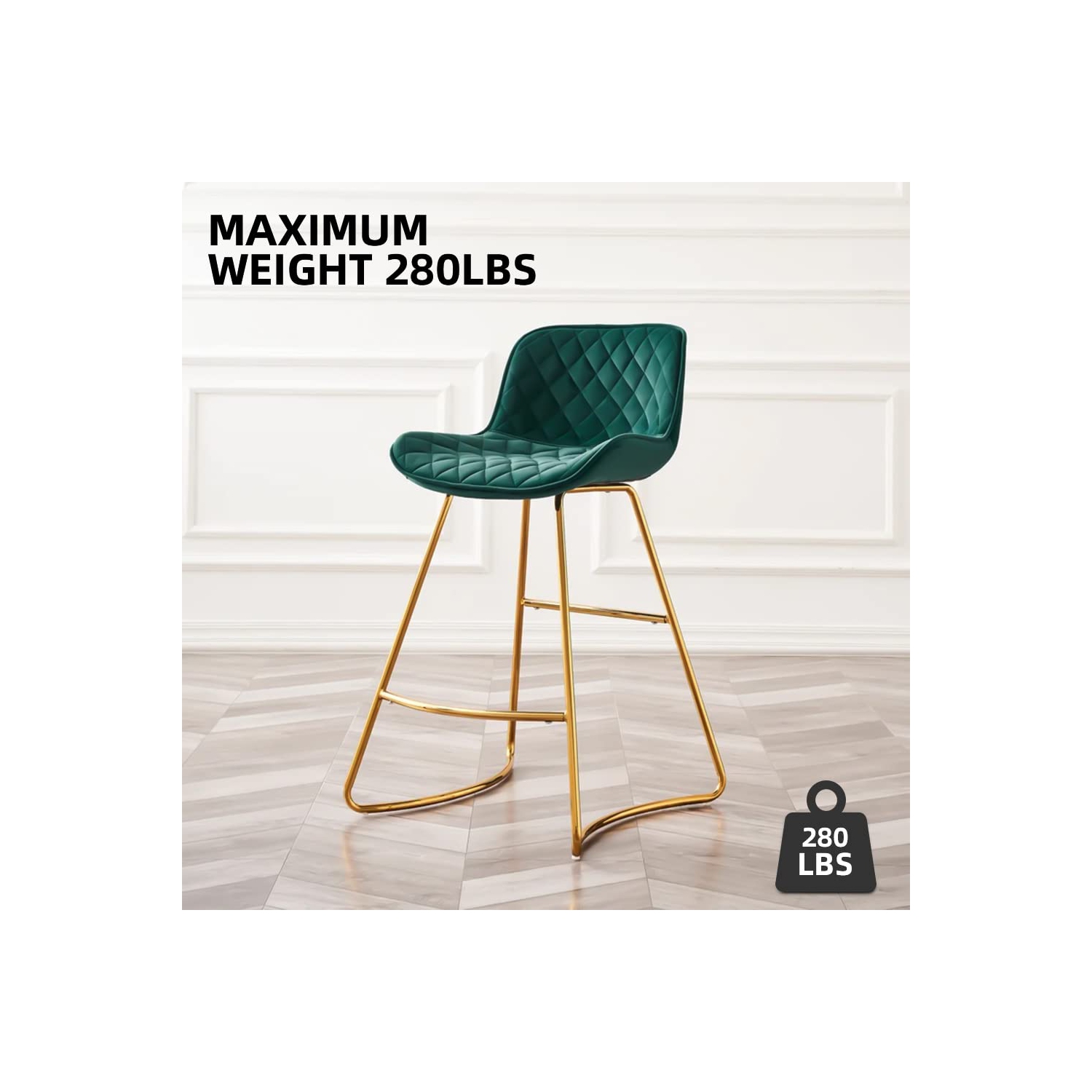 Furniture One Bar Stools Set of 2 Green