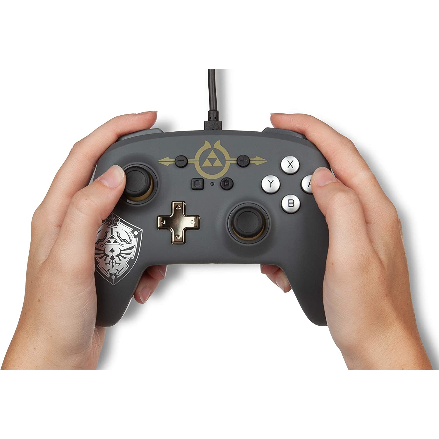 PowerA Enhanced Wired Controller for Nintendo Switch - Hylian Shield