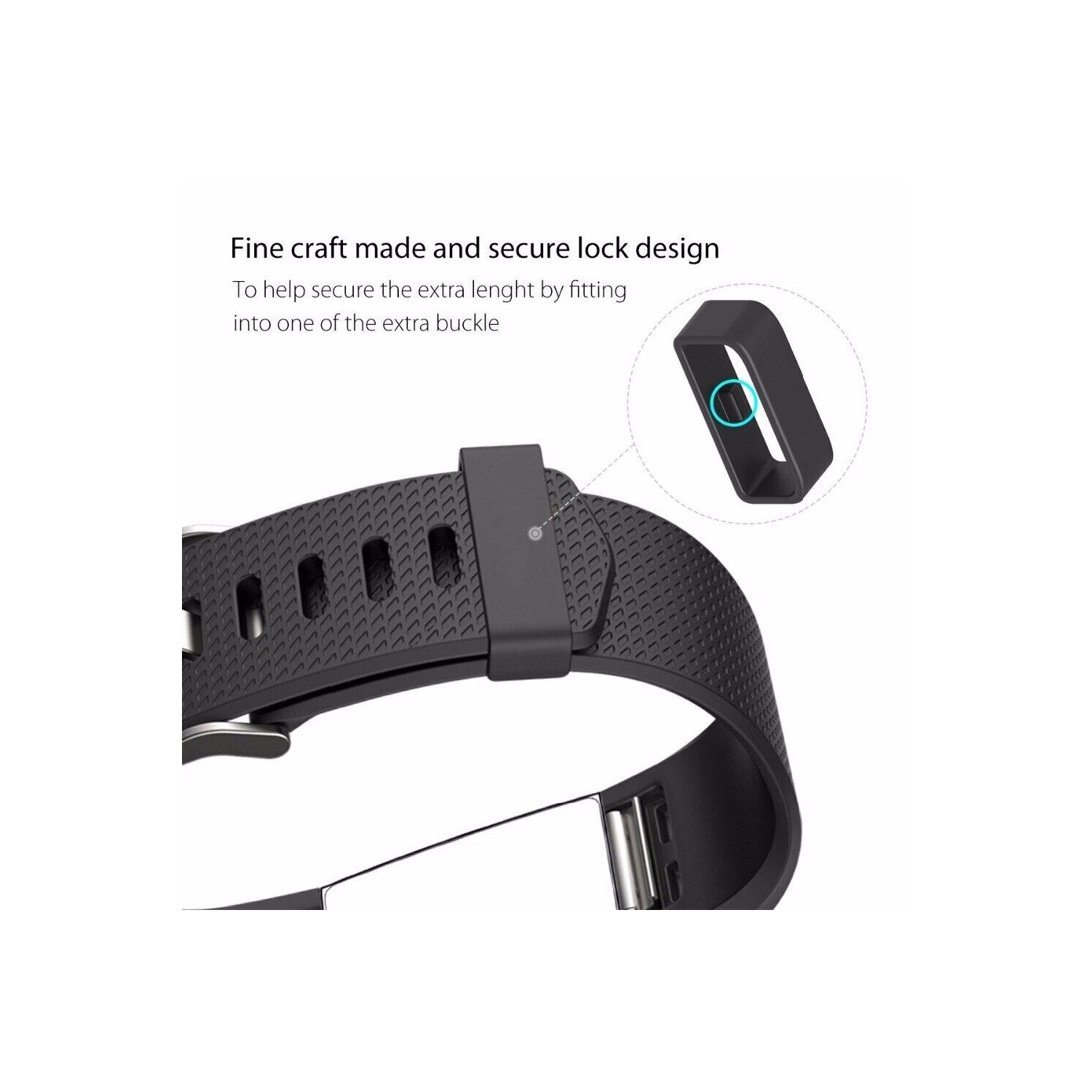 Fitbit Charge 2 Bands, Silicone Bracelet Strap Replacement Band for Fitbit Charge 2