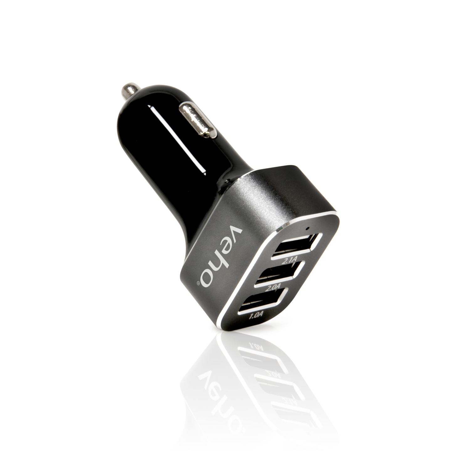 Chargeur de voiture VAA-010 à triple USB 5V 5.1A de Veho pour tous les appareils chargés par USB