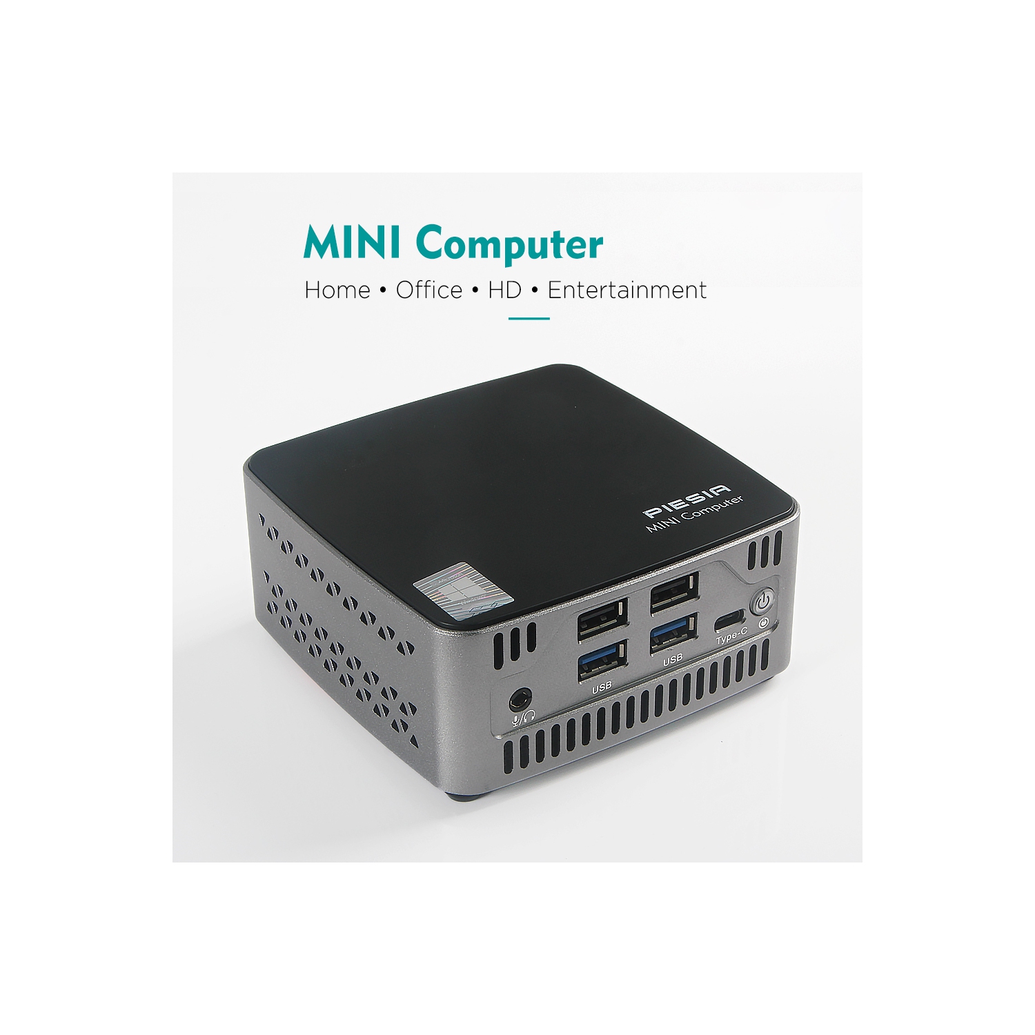 PIESIA U-BOX-M2 Mini PC Aluminum body Intel 8th gen Intel i5, Windows 11 Pro, 16GB RAM 256G SSD