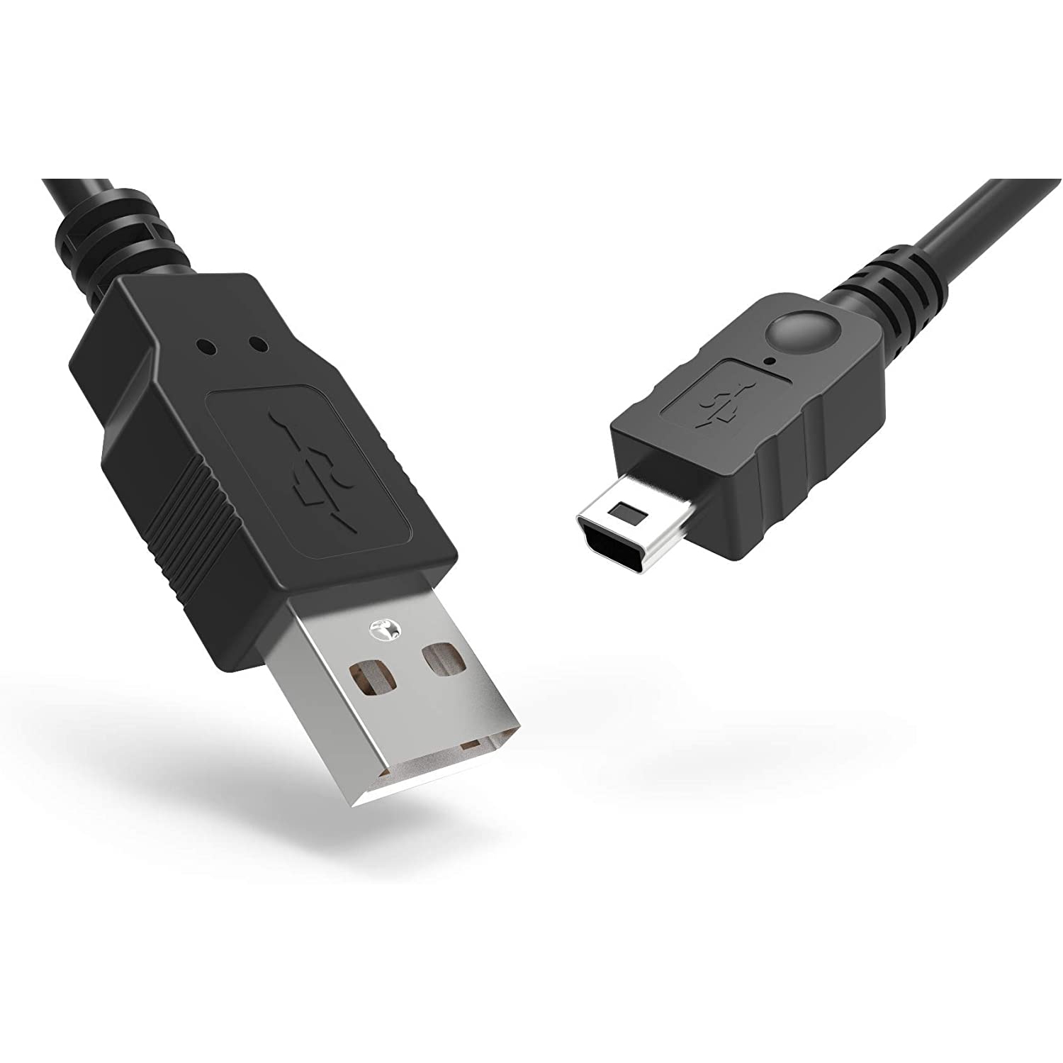 Câble USB pour appareil photo, câble mini USB de transfert de données de 6 pi pour appareils photo PowerShot/Rebel/EOS/reflex numériques de Canon