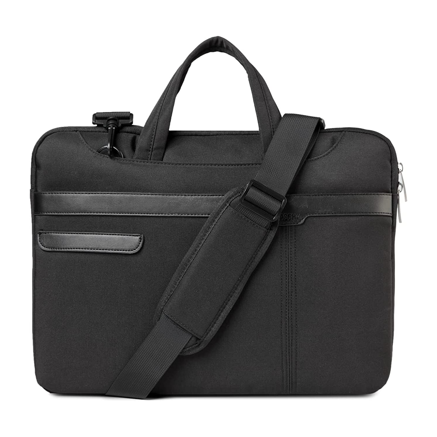 Slim Laptop Bag, Water Resistant 15.6in Laptop Tablet Case Sleeve Messenger Shoulder Bag for Man Women