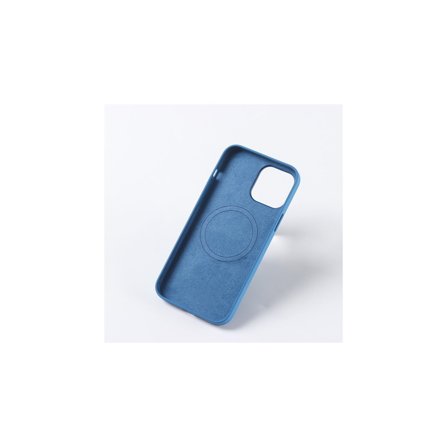 TopSave Coque magnétique compatible avec Mag-Safe, coque pare-chocs en caoutchouc de silicone liquide avec coque en microfibre souple pour iPhone 14
