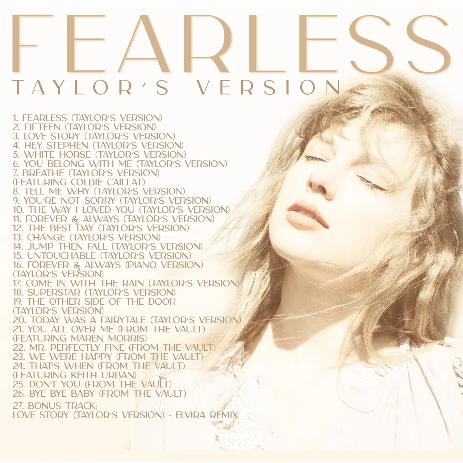 Taylor Swift - Fearless 3LP Gold Vinyl [Audio Vinyl]