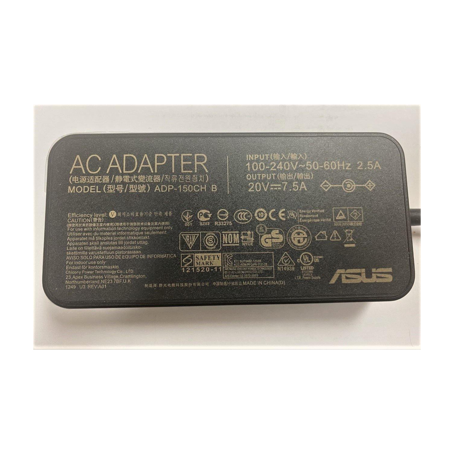 New Genuine Asus TUF FX505DT-BQ045T FX505DT-BQ190 FX505DT-EB73 FX505DT-UB52 FX505DT-WB72 AC Adapter Charger 150W
