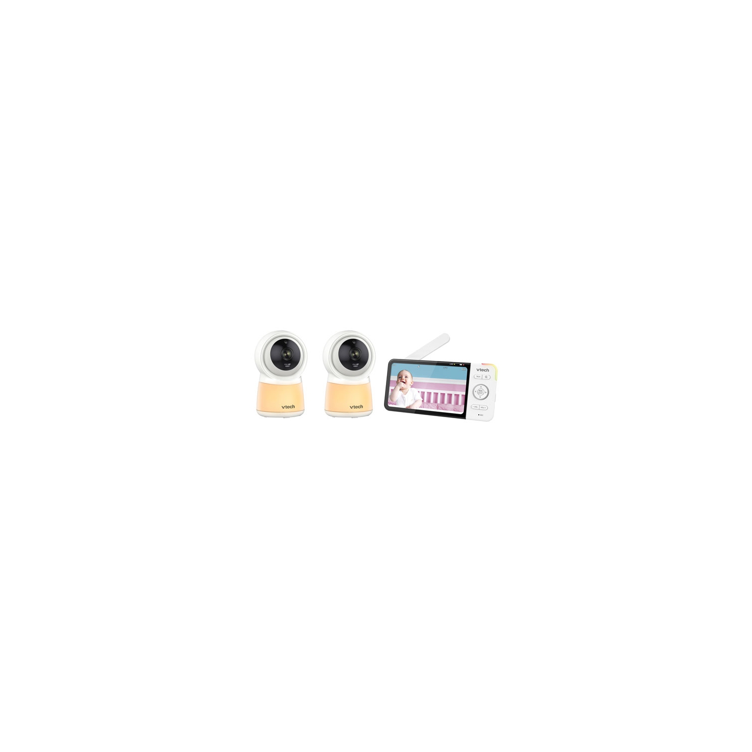 Open Box - VTech 5" Video Baby Monitor with 2 Cameras, Night Light, Night Vison & Two-Way Audio (RM5754-2HD)