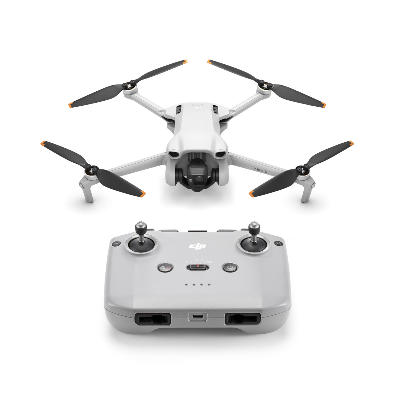 DJI Mini 3 Quadcopter Drone with Remote Control - Grey