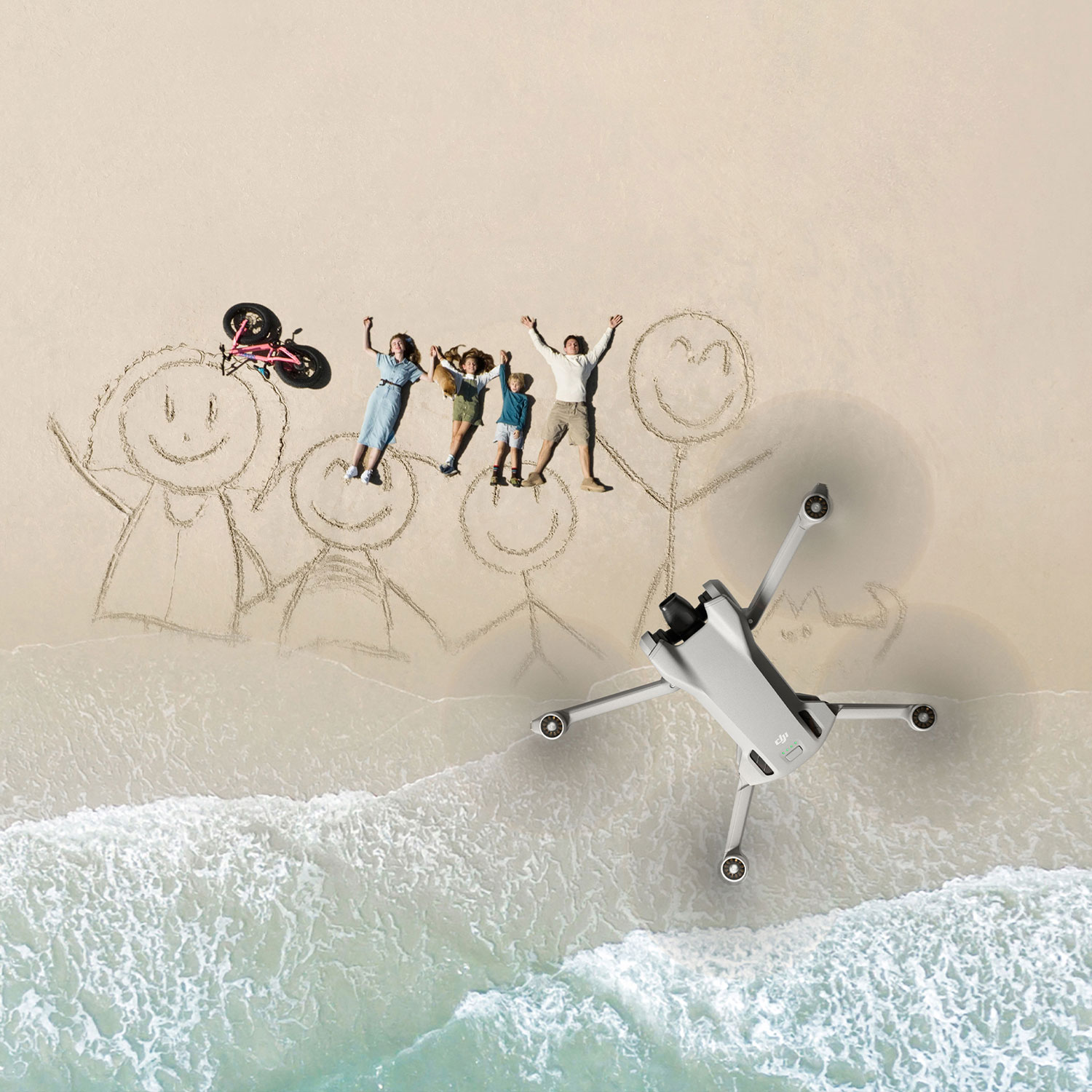 DJI Mini 3 Quadcopter Drone Fly More Combo & Remote Control with Built-in Screen - Grey