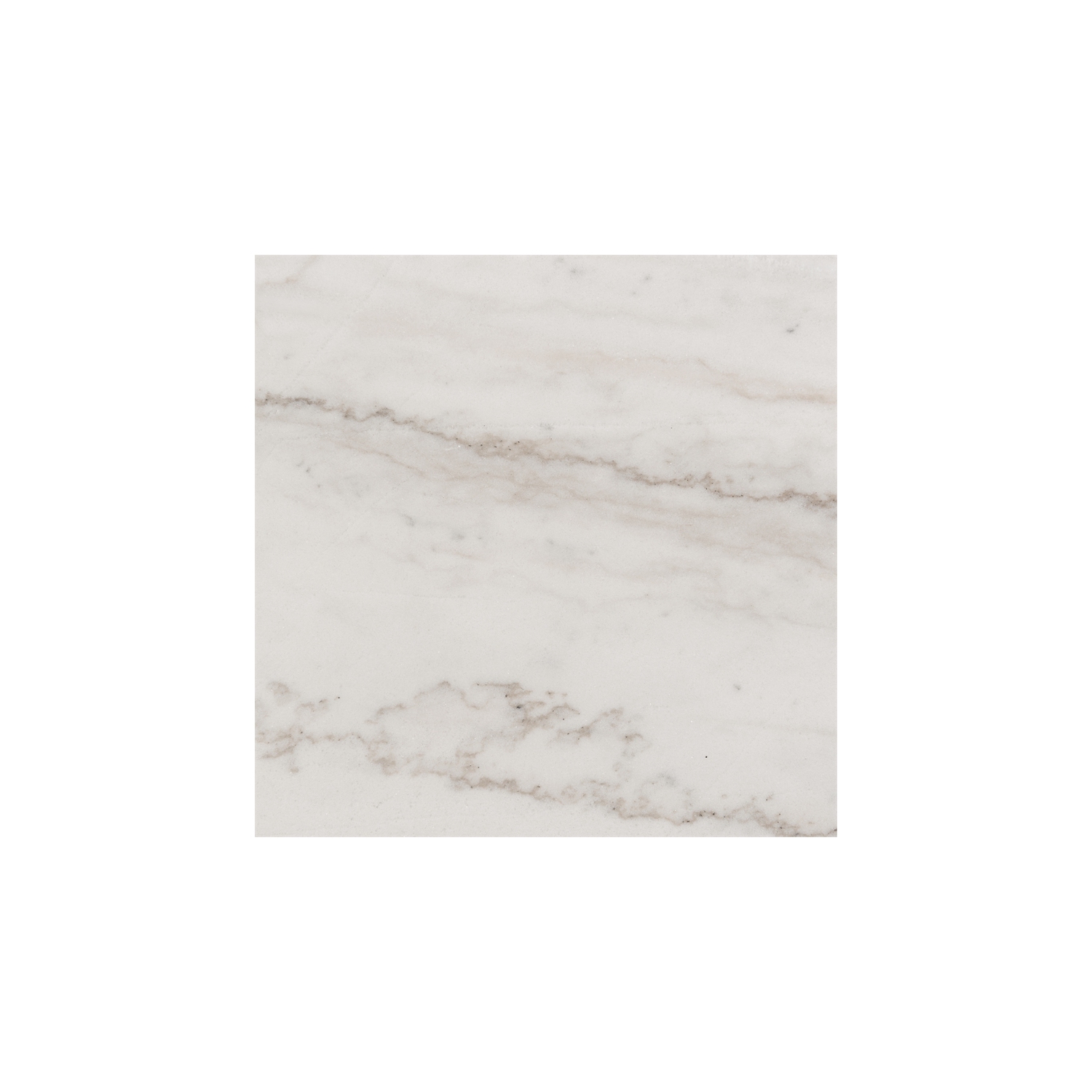 Picket House Furnishings Evie Wood Frame and Marble Top End Table in White/Black