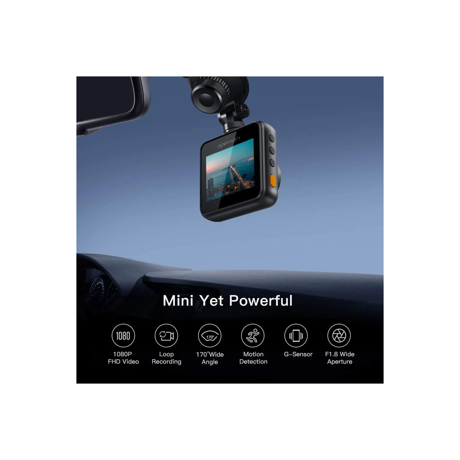 apeman C420 Mini Dash Cam 1080P