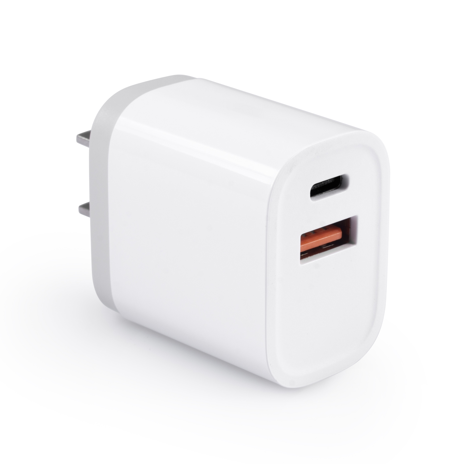 18WUSB C Wall Charger,Dual Port Fast PD+Quick Charge 3.0 Compatible with iPhone 14 13 12 11 Pro Max SE/XR/X iPad,USB C Power Adapter for iPhone 14/13 12 Pro Max 13 Mini(White)