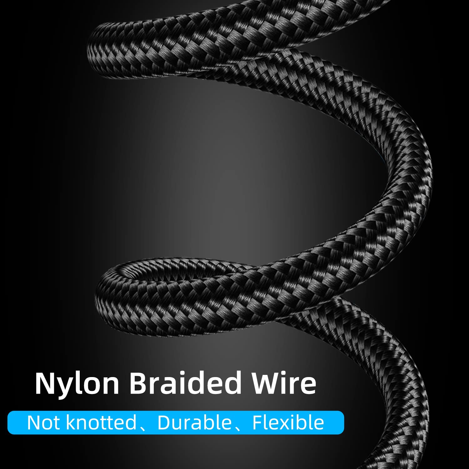 navor 2m 100W USB-C to USB-C Charging Cable Compatible for Samsung/Moto/LG Phones, Compatible for PS5/Xbox X/S Controller/Switch Pro, Nylon Charging