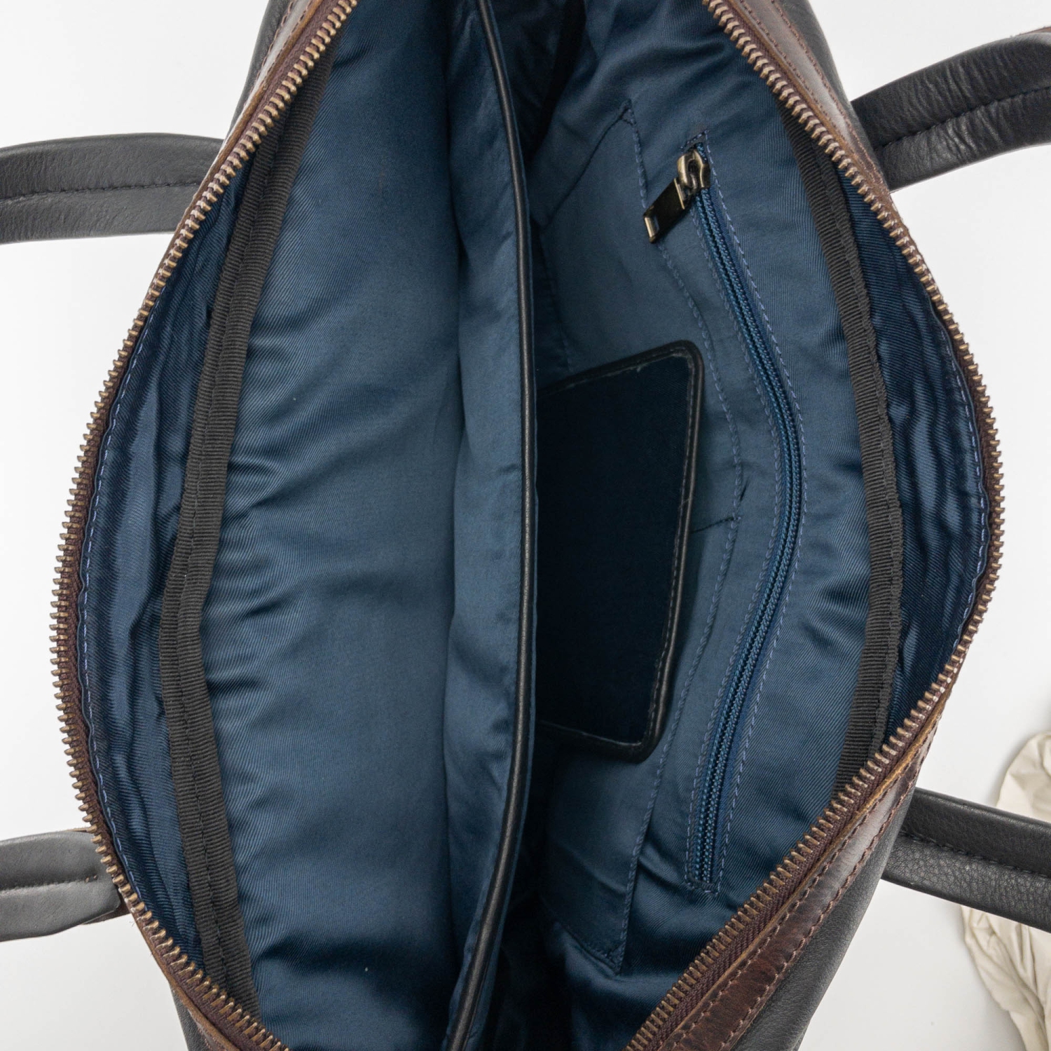 Travelers Business Leather Bag / Nappa Leather / Black