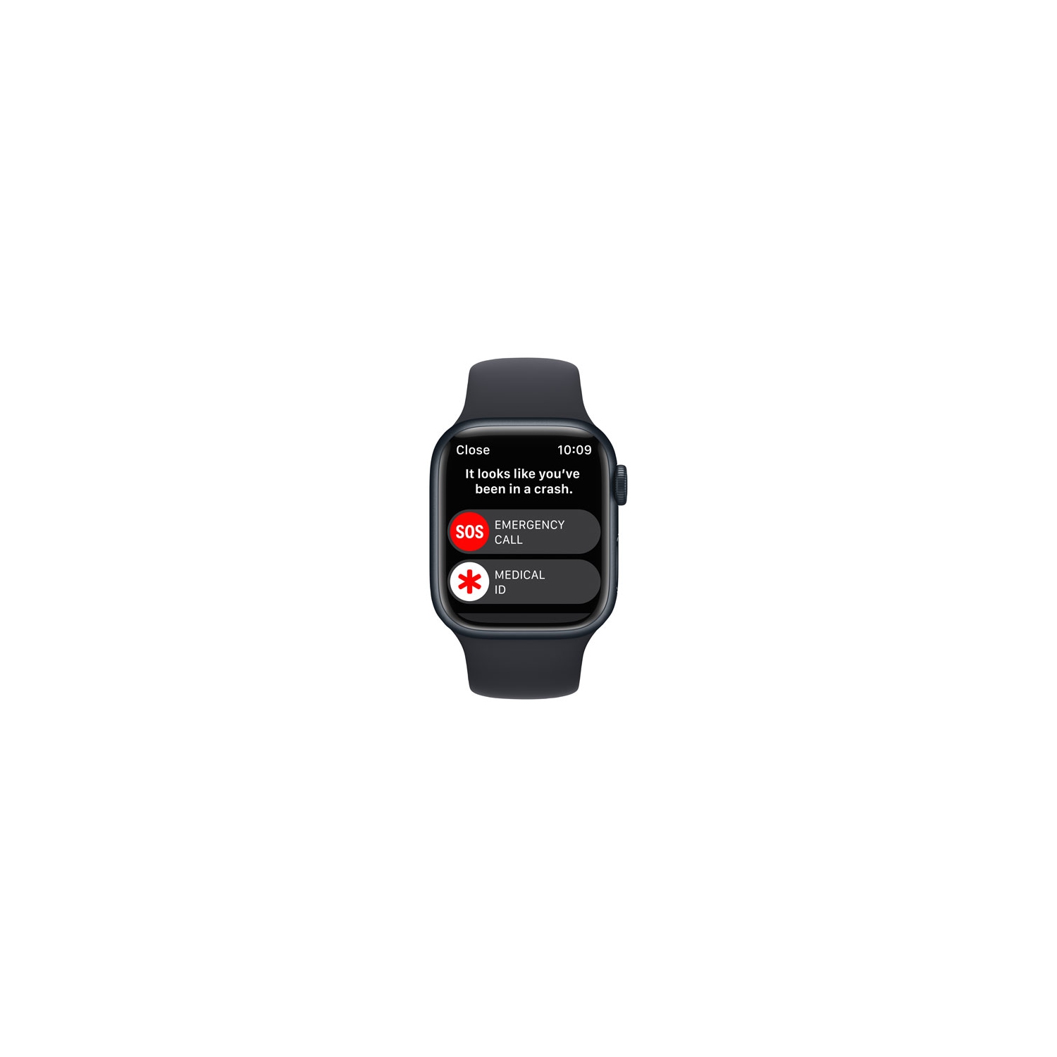 Refurbished - Apple Watch Series 8 (GPS + Cellular) 41mm Midnight Aluminum Case with Midnight Sport Band - Small / Medium