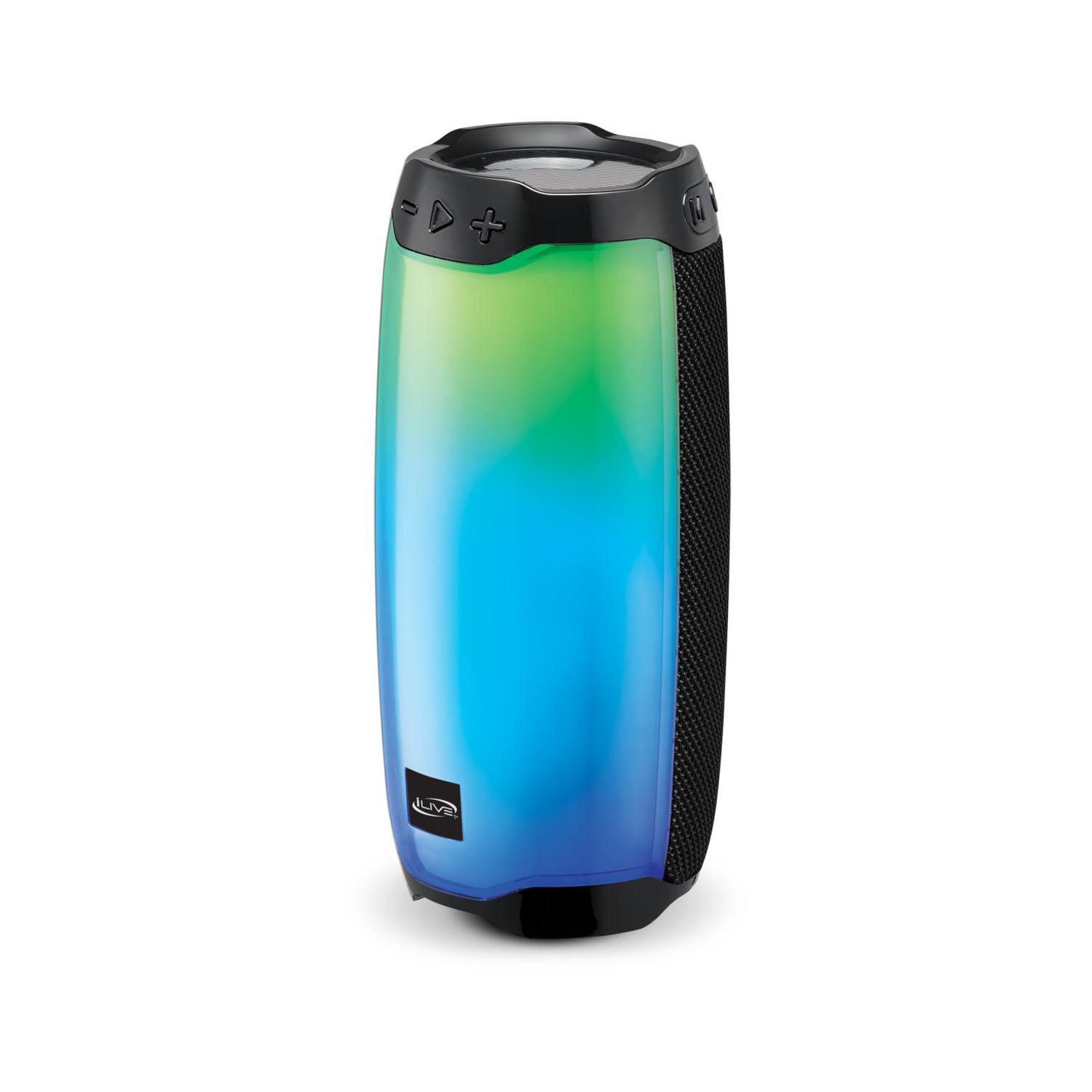 iLive ISB212BLK Bluetooth LED Light Effects Party Speaker - Black