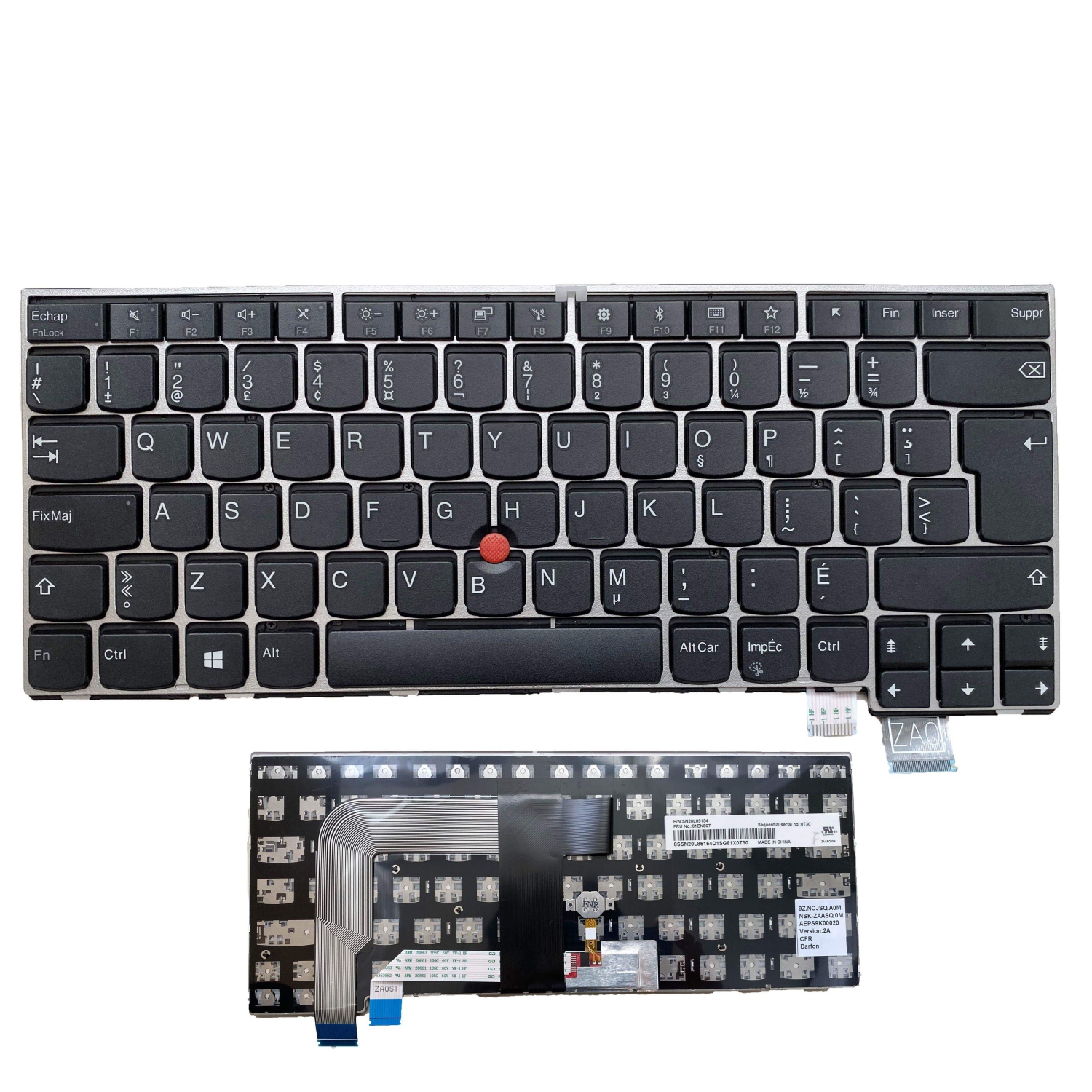 Nouveau Lenovo ThinkPad T460 T460S T460P T470P T470S clavier français canadien SN20K44154 01AV042