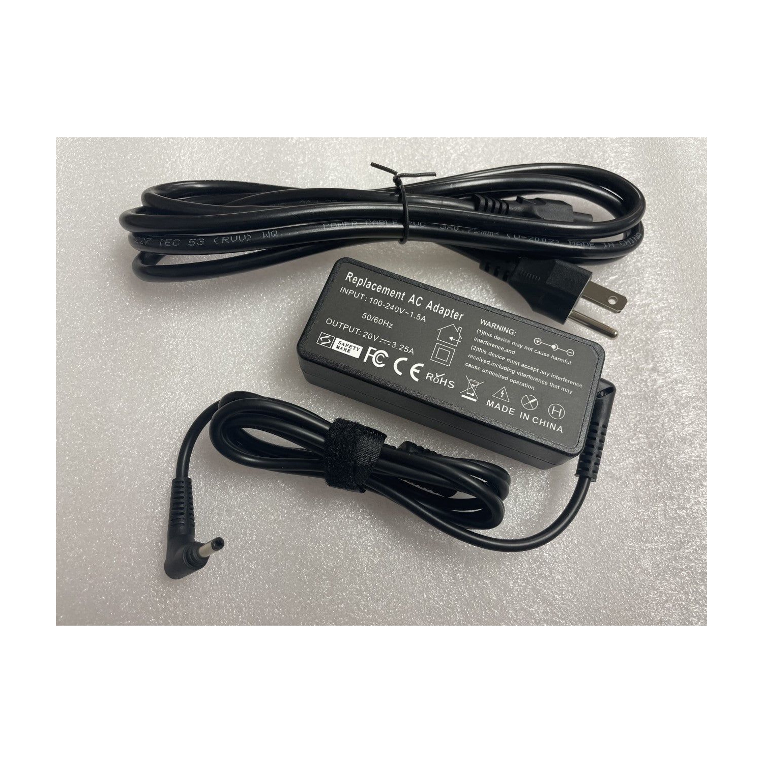 Lenovo 65W AC Adapter Charger for Air, IdeaPad, Yoga, and Flex Series Laptops