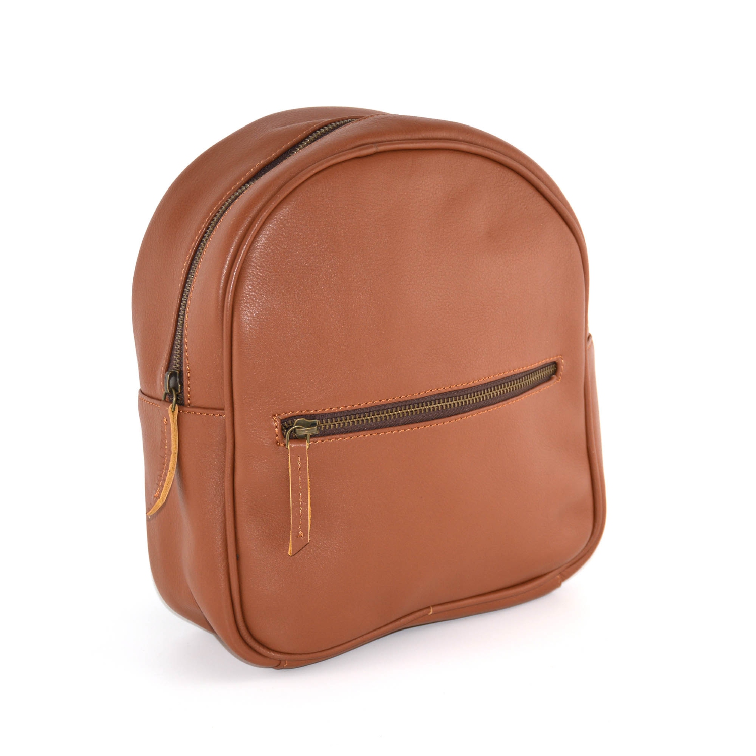 Leather Backpack Bag / Small Buff Leather Backpack in Brown