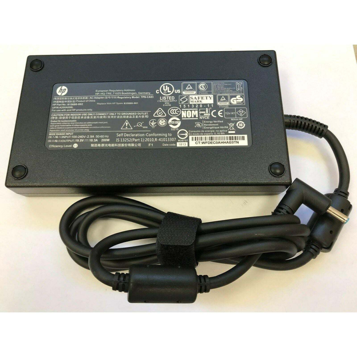 Genuine HP ZBook 17 G3 G4 AC Adapter Charger 19.5V 200W TPN-CA03 - Reliable Power Solution