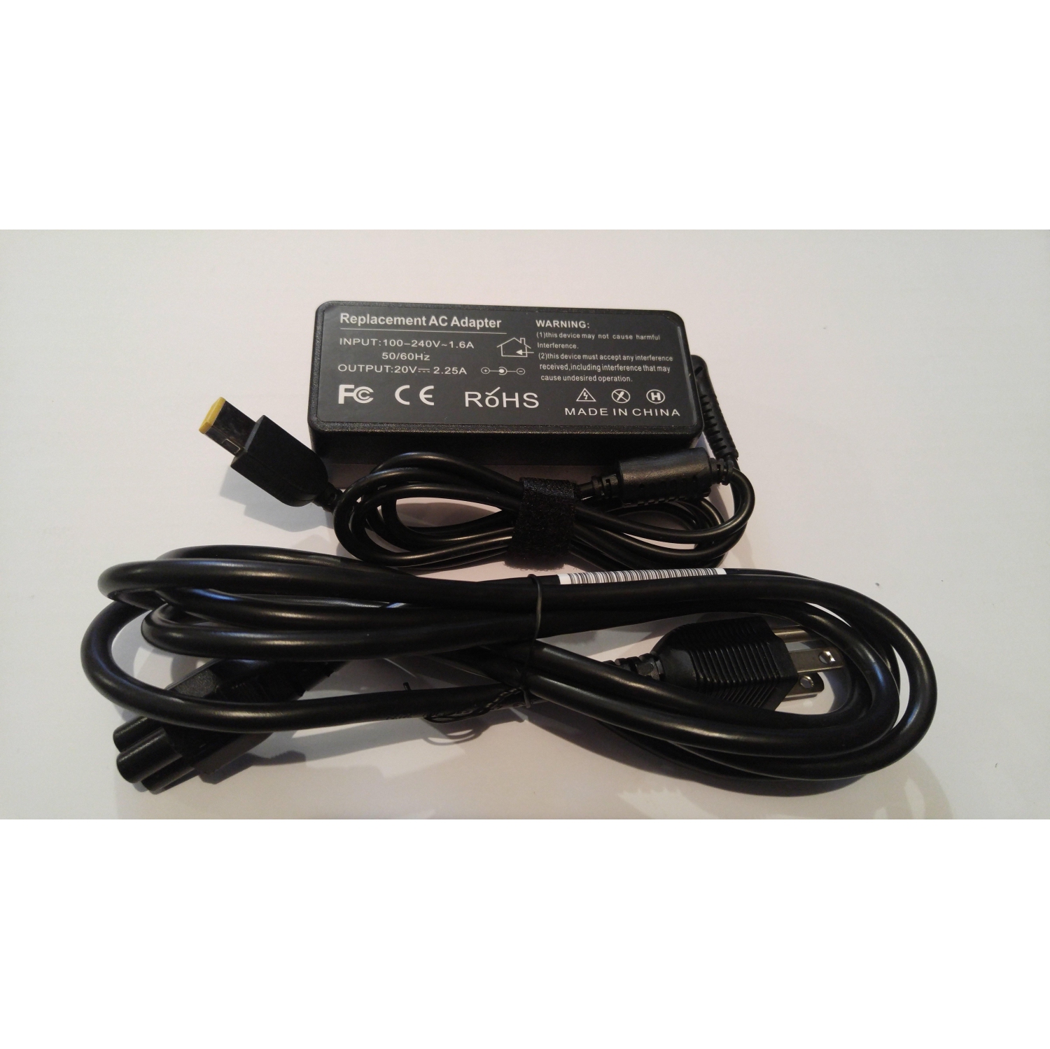 New Compatible Lenovo ThinkPad Yoga 11e 12 14 15 AC Adapter Charger 45W Square Yellow Tip