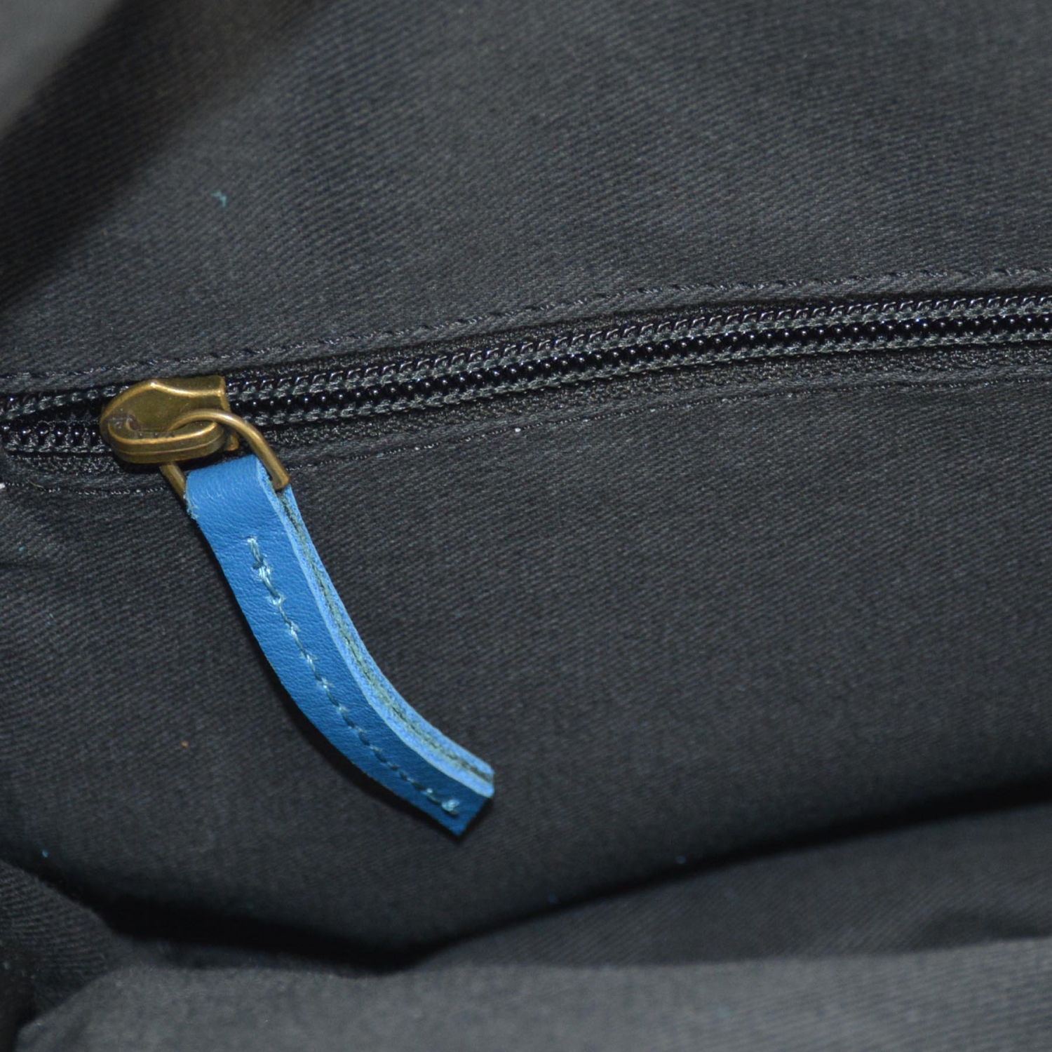 Teen Leather Backpack Bag / Blue